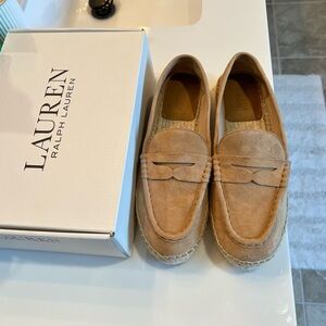 Ralph Lauren Light Brown Suede women Loafers